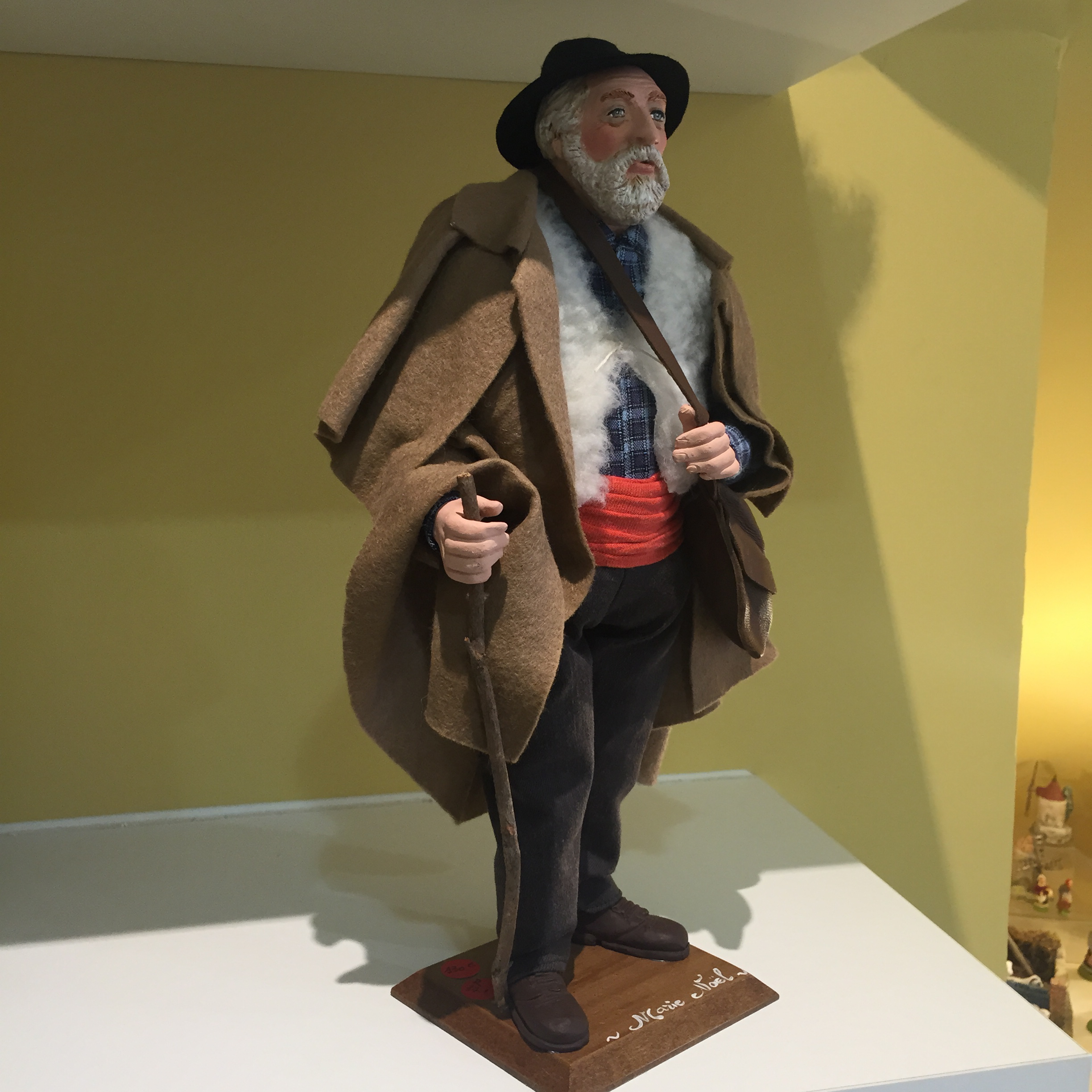 Santons De Provence - Berger Vieux 7 Cm | Figurine En Argile Peinte à La Main - Artisanat Français